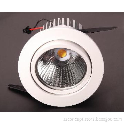 high lumen 15W COB Downlight with reflector CE RoHS approval